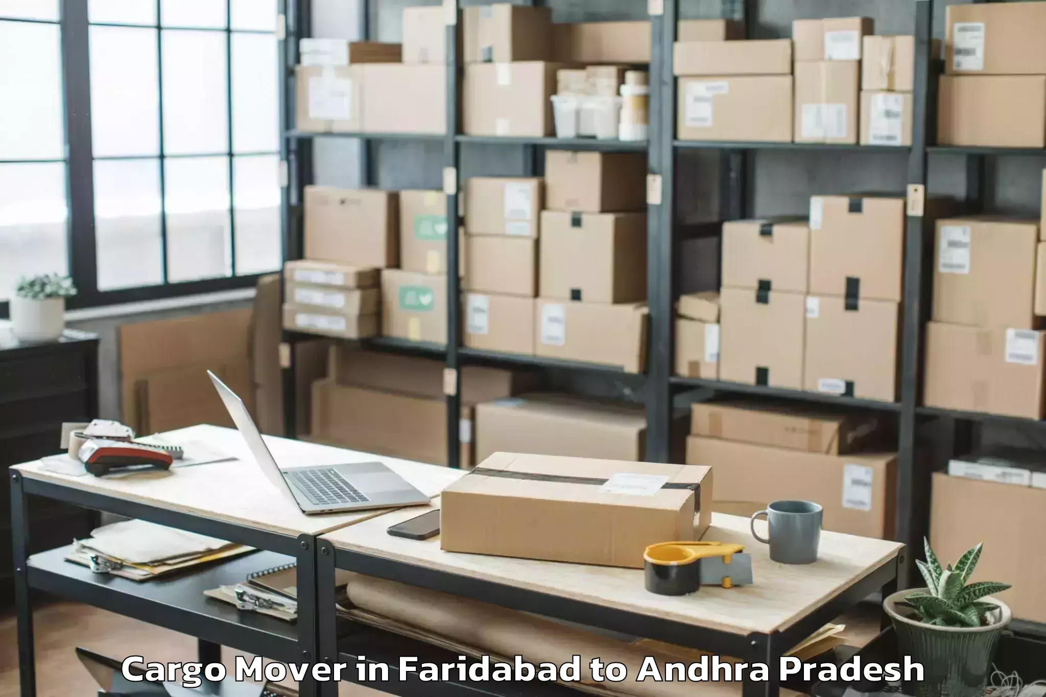 Leading Faridabad to Kankipadu Cargo Mover Provider